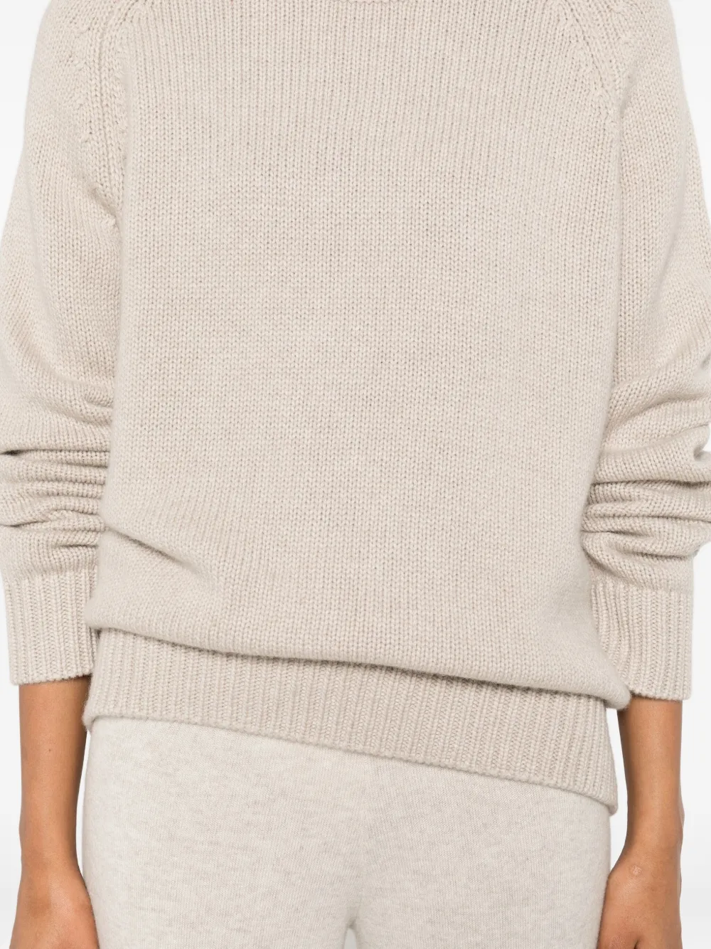 Lisa Yang raglan-sleeve cashmere sweater Beige