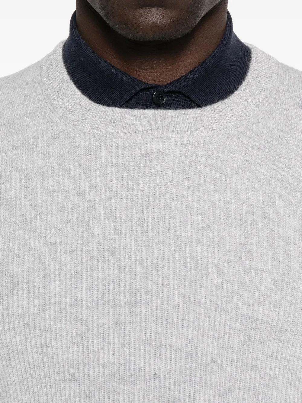 Brunello Cucinelli ribbed cashmere sweater Grijs