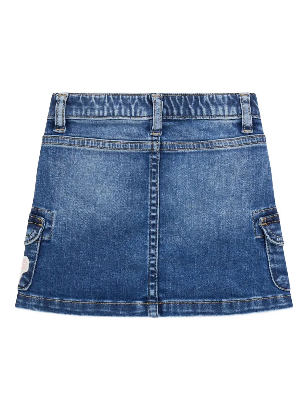 guess kids patch pocket denim skirt Blauw
