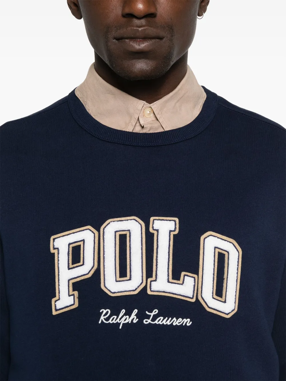 Polo Ralph Lauren Sweater met geborduurd logo Blauw