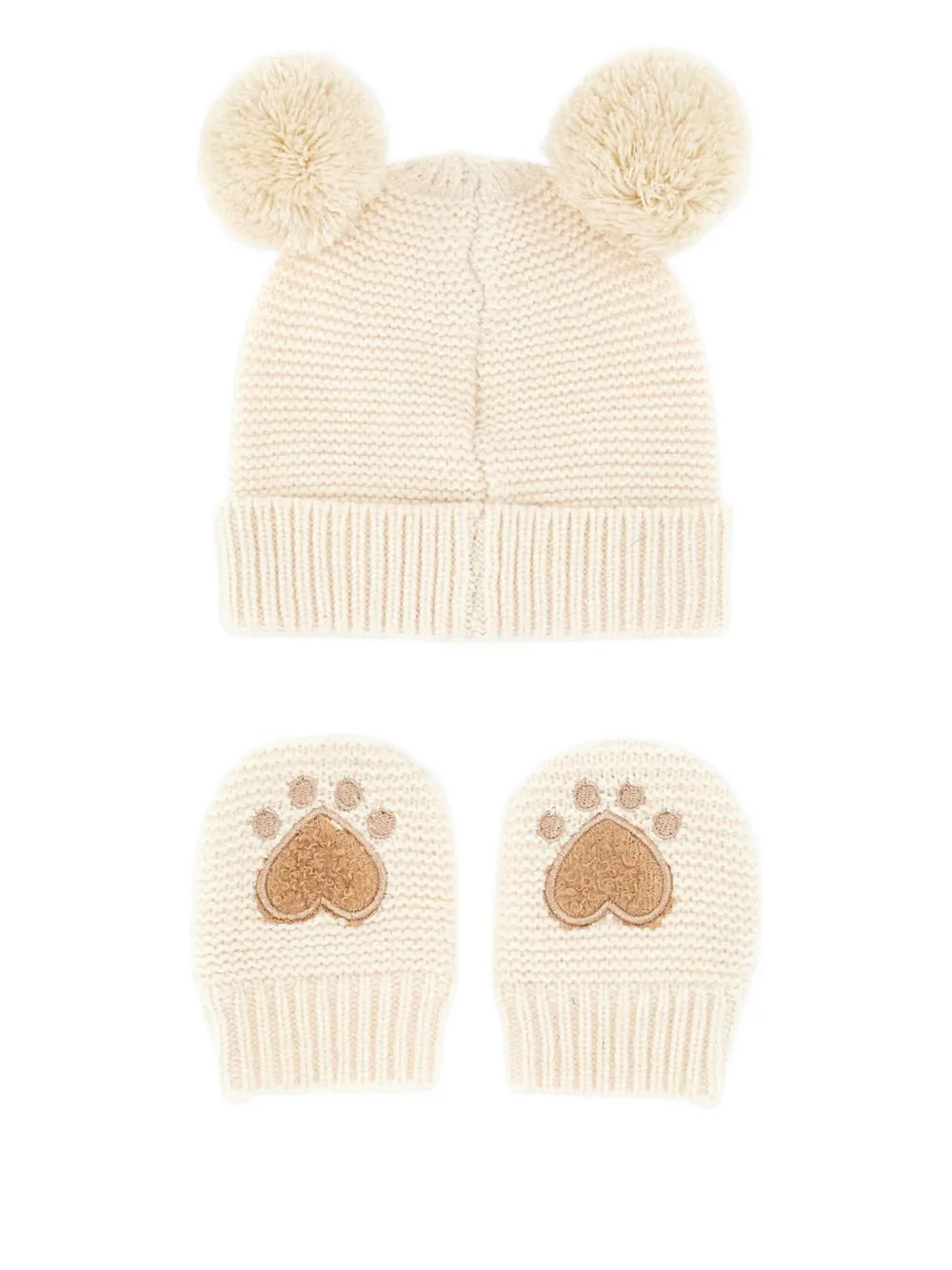 Guess kids logo-embroidered accessory set - Bruin