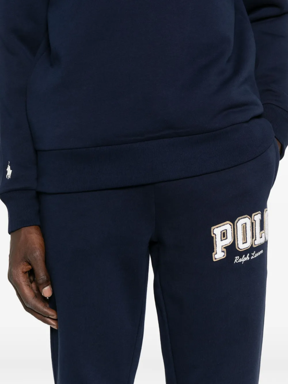 Polo Ralph Lauren logo-embroidered joggers Blauw