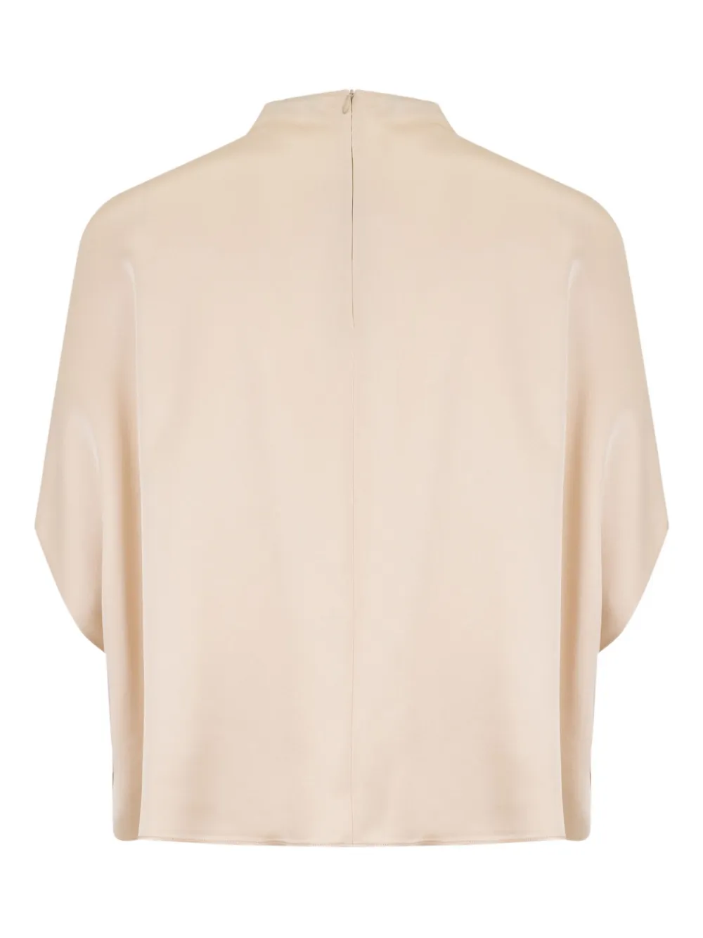 LAPOINTE Satijnen top met cape - Beige