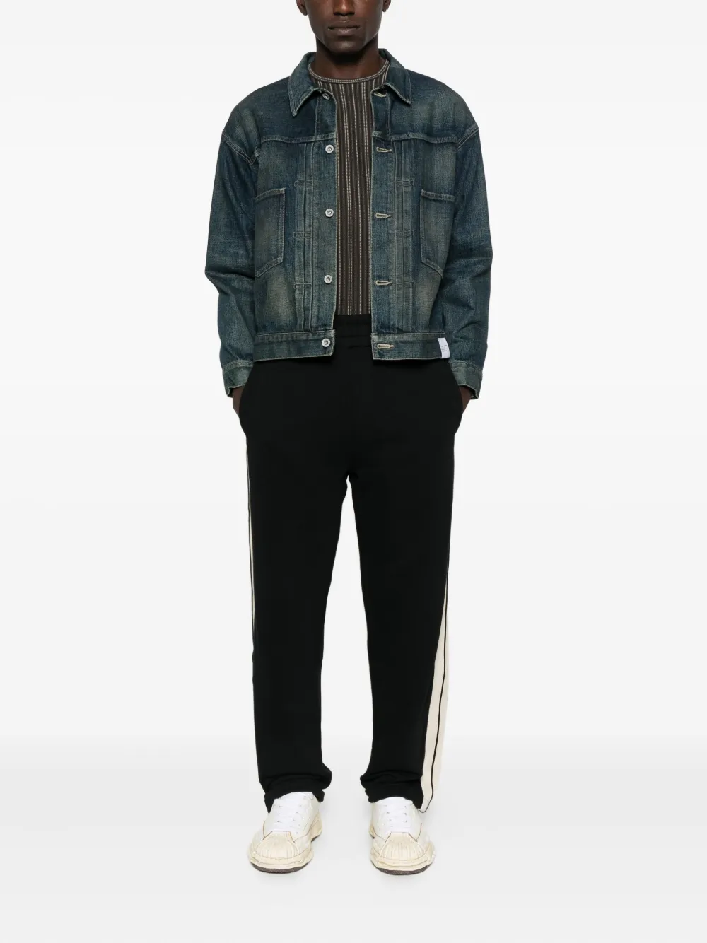 Palm Angels side-stripe trousers Zwart