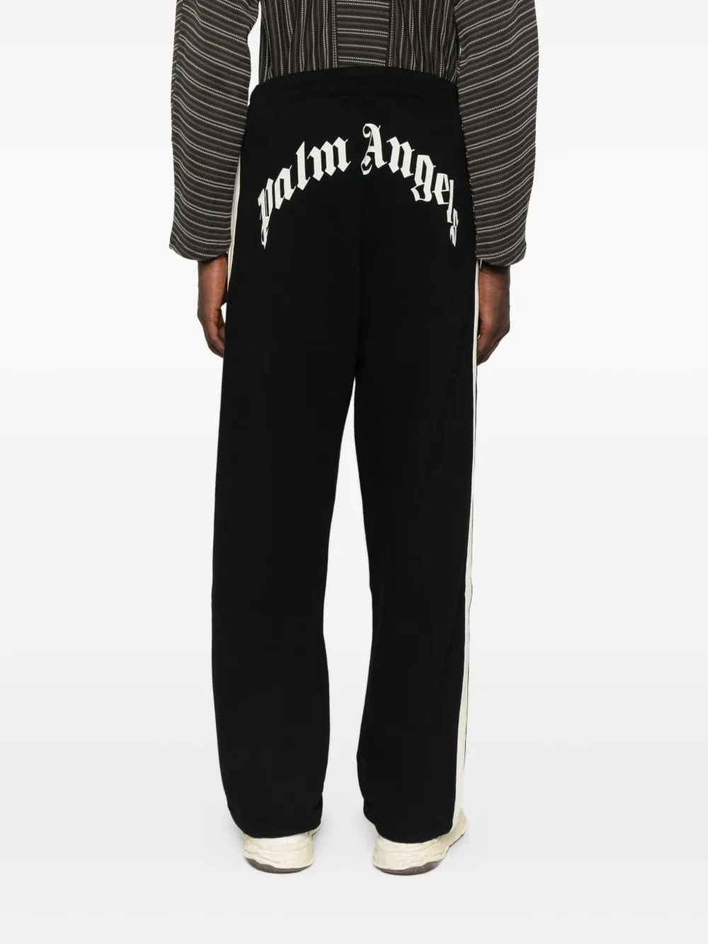 Palm Angels side-stripe trousers Zwart