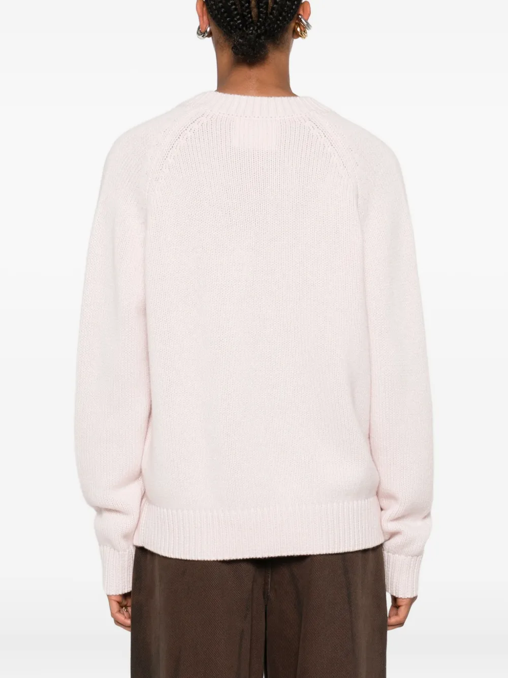 Lisa Yang Kasjmier trui met raglan mouwen Roze