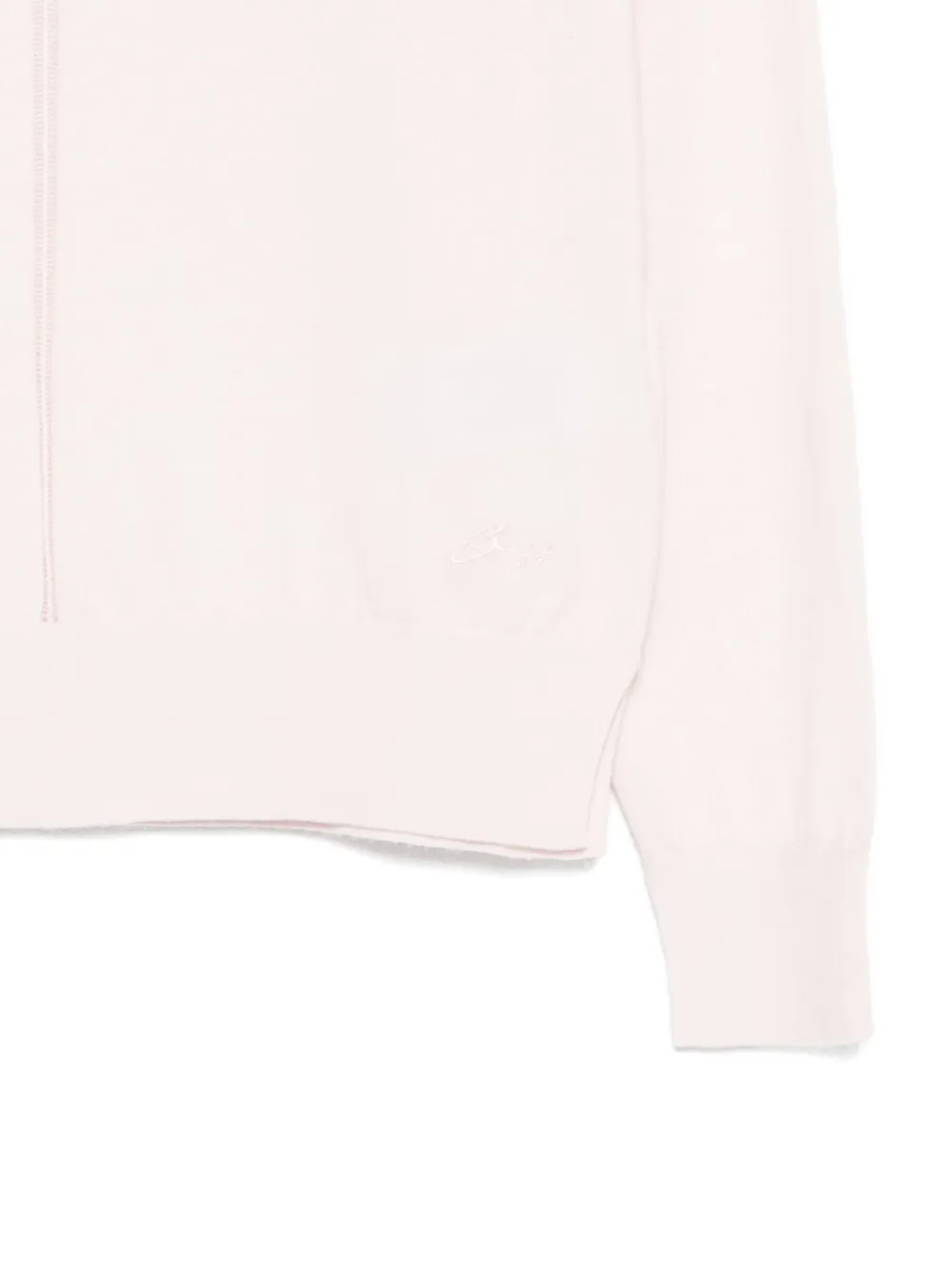 Hugo Boss Turtleneck Front-detail Sweater In Pink
