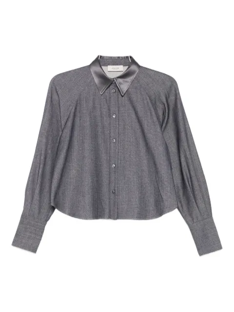 Agnona satin-collar shirt