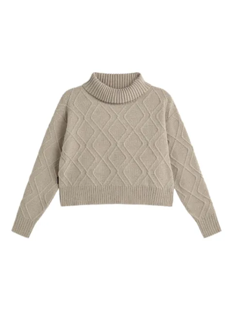 RRD diamond-pattern turtleneck sweater
