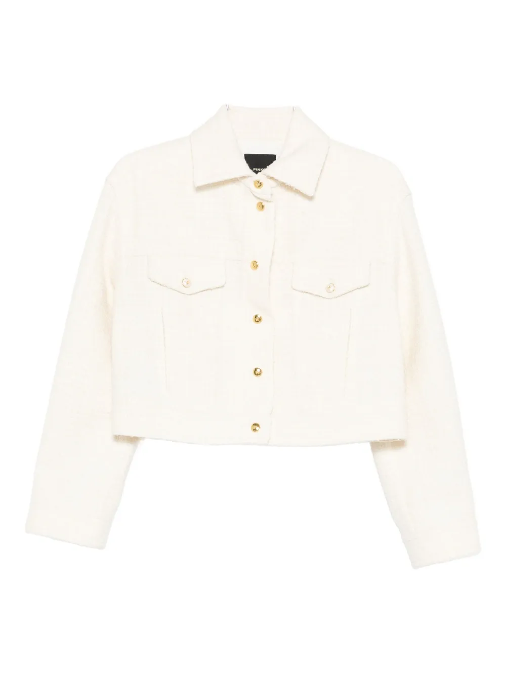 PINKO cropped tweed jacket - Bianco