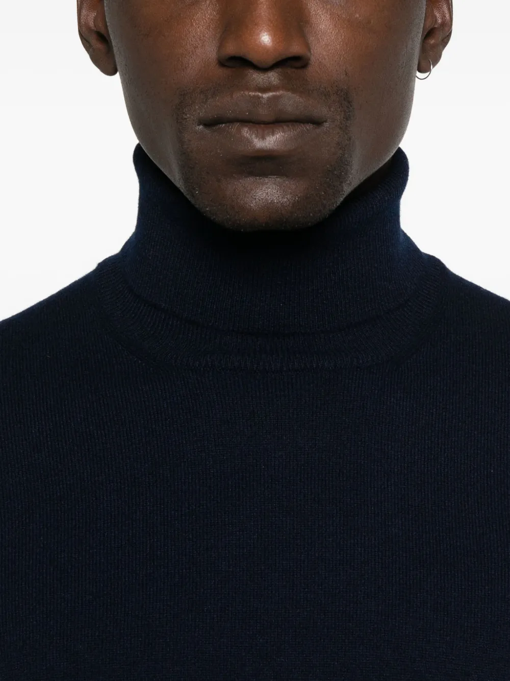 Gran Sasso turtleneck wool sweater Blauw