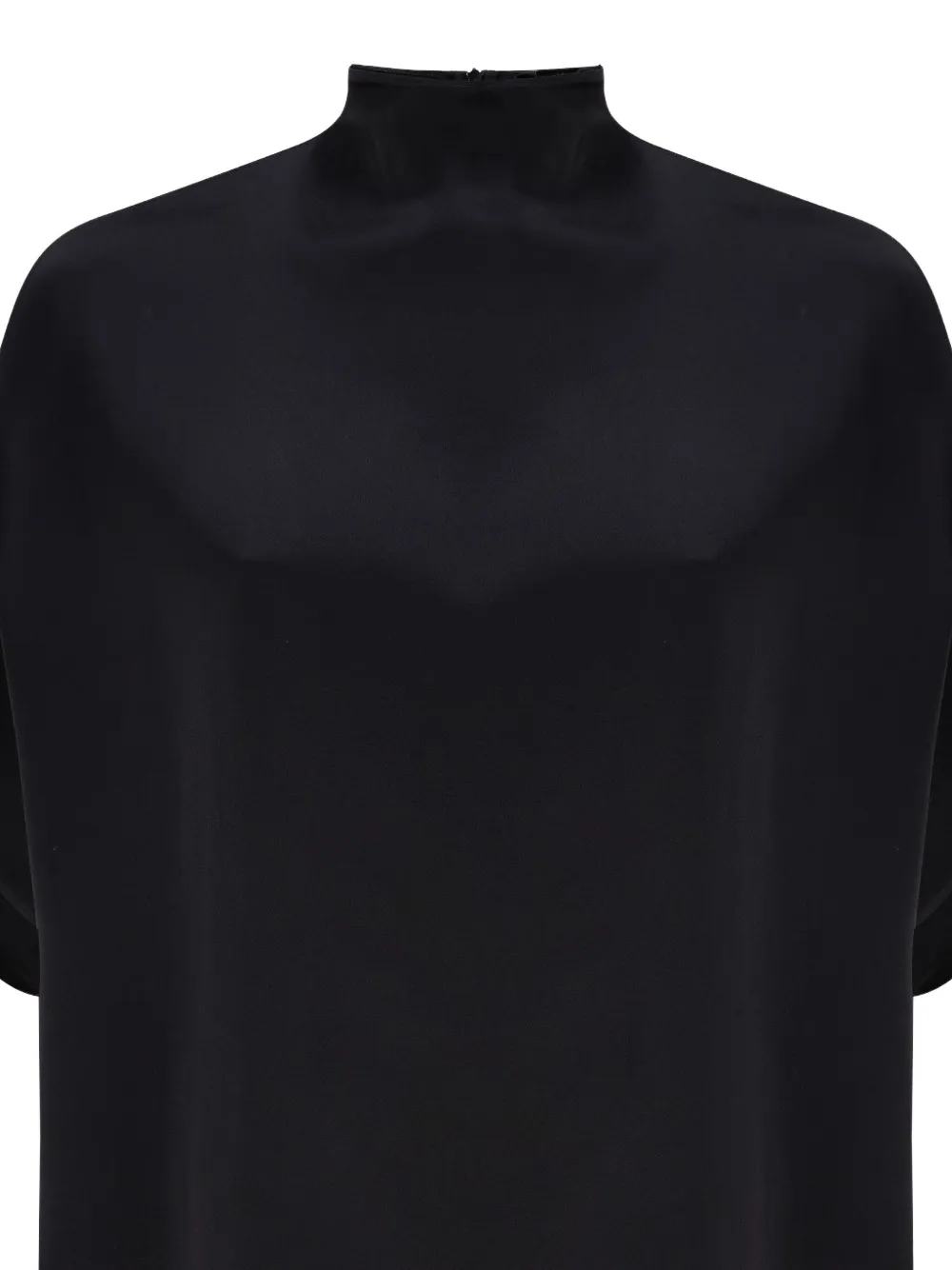 Lapointe High-neck Cape Top In Black