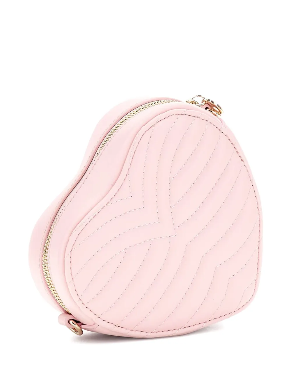 Guess kids heart-shaped quilted shoulder bag - Roze