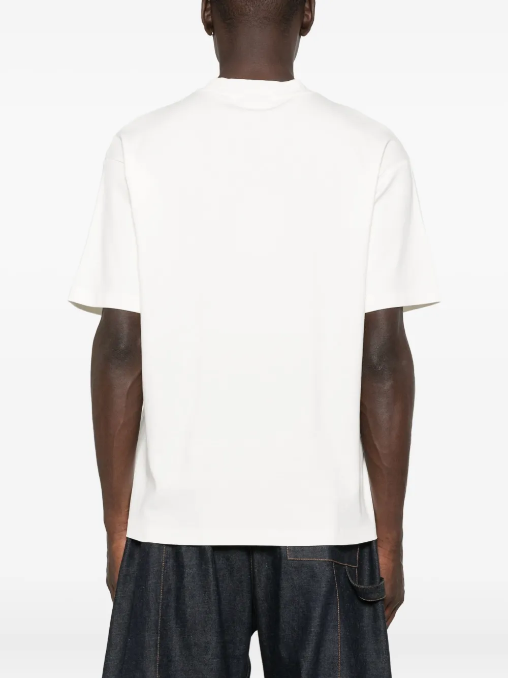 Drôle De Monsieur landscape-print T-shirt Beige