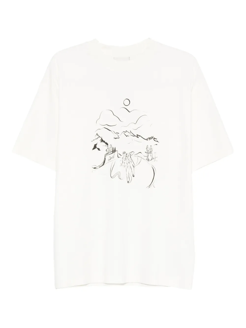 Drôle De Monsieur Overhemd met print | Beige | Image 1