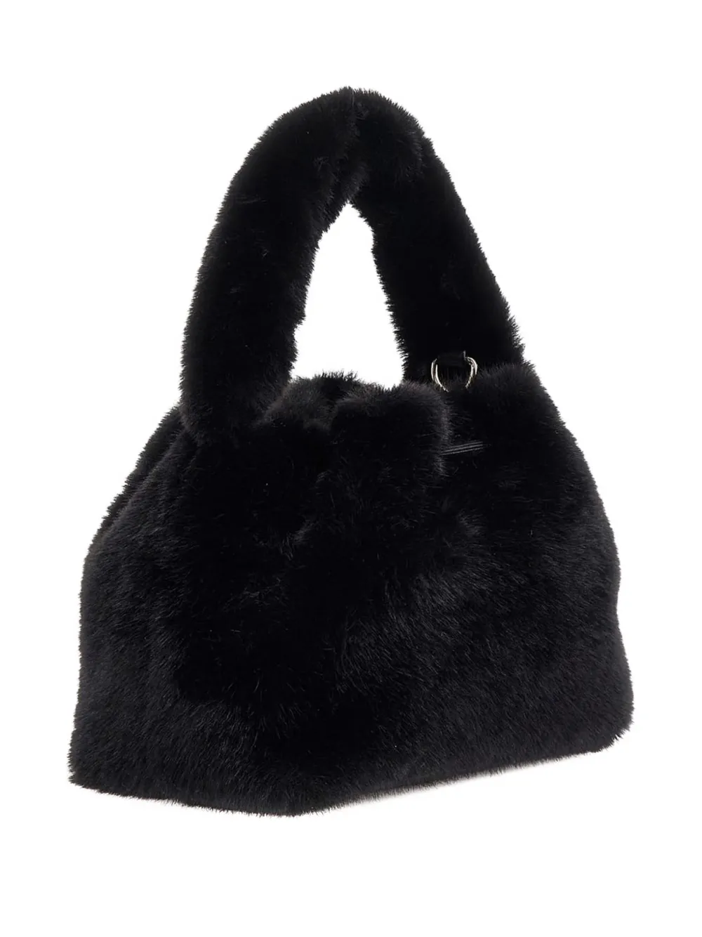 Guess kids fur-trimmed bag - Zwart