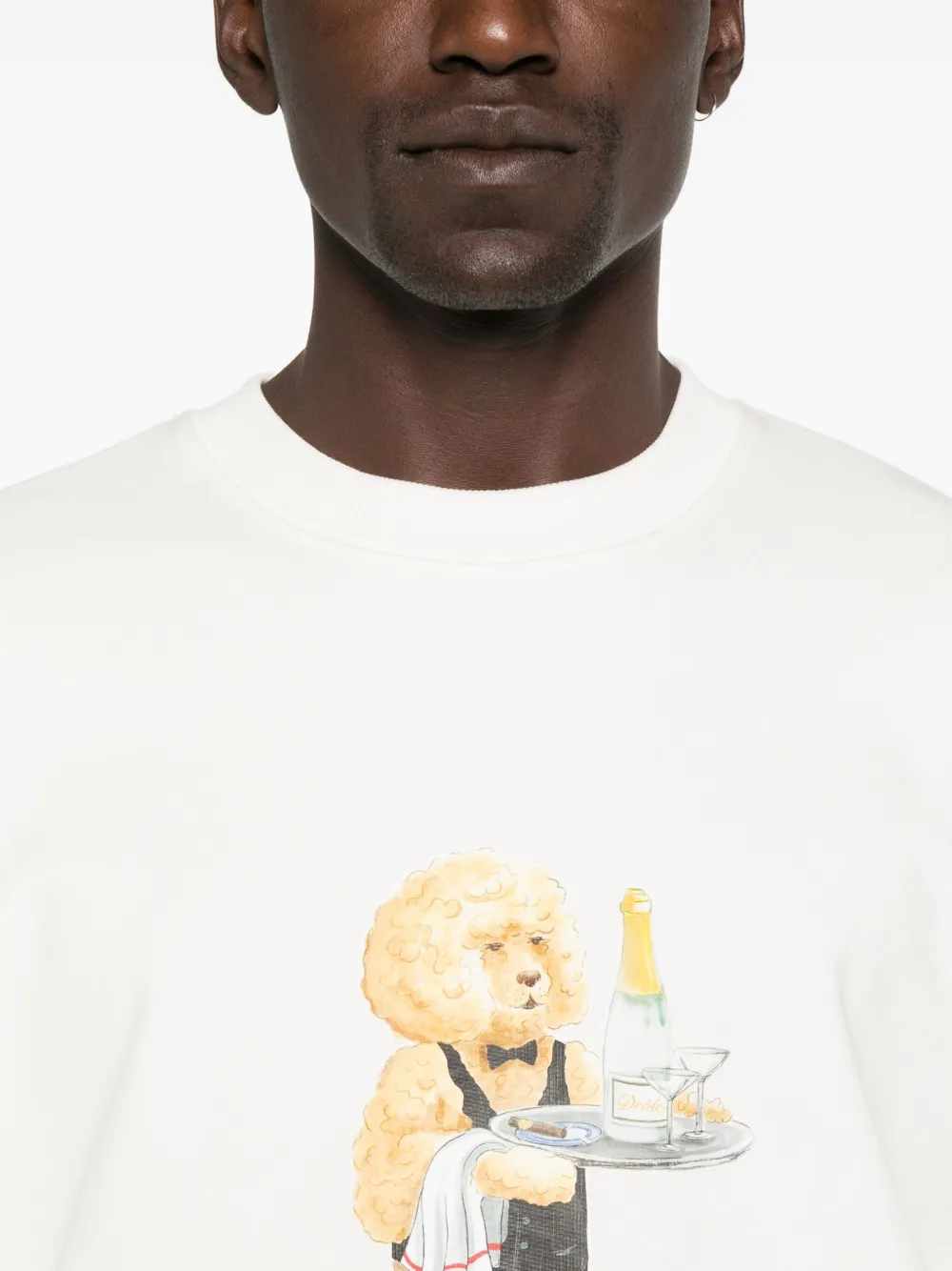 Drôle De Monsieur cotton sweatshirt Beige