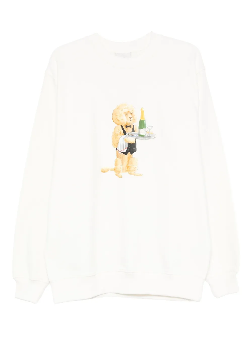 Drôle De Monsieur cotton sweatshirt | Neutrals | Image 1