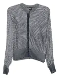 BOSS textured cardigan - Blue