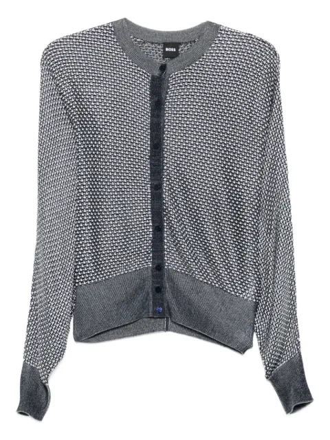 BOSS textured cardigan