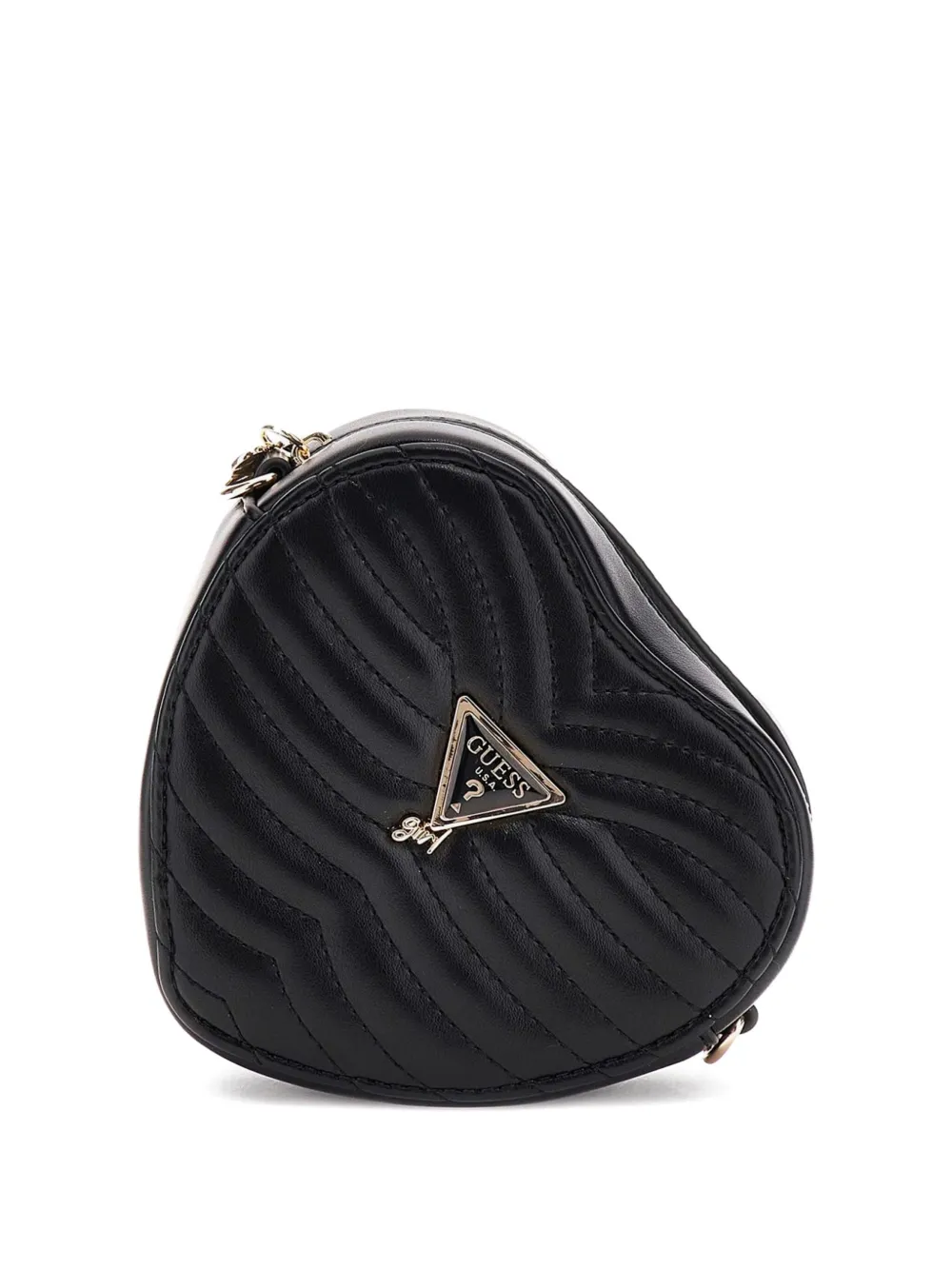 Guess kids quilted-heart bag Zwart