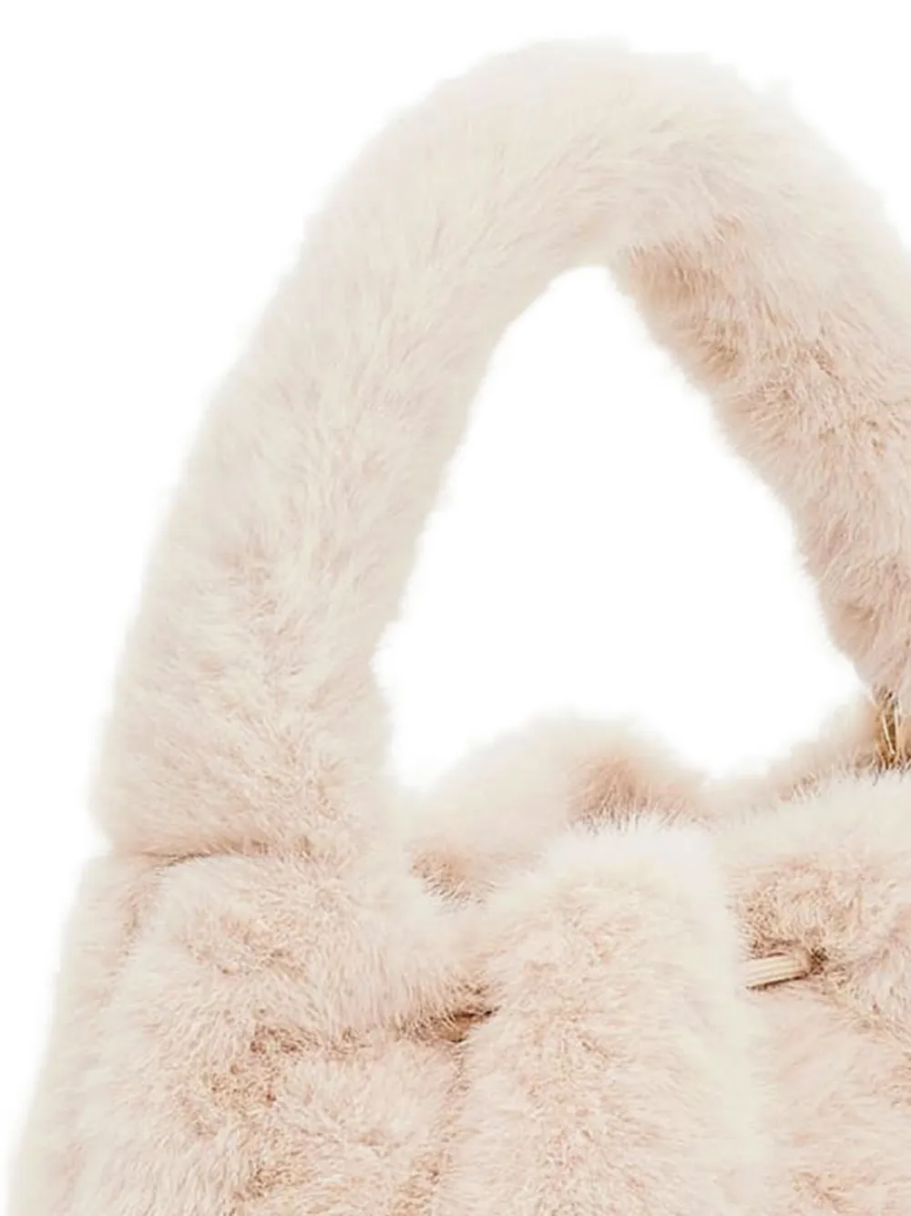 guess kids Tas met afwerking van bont Beige