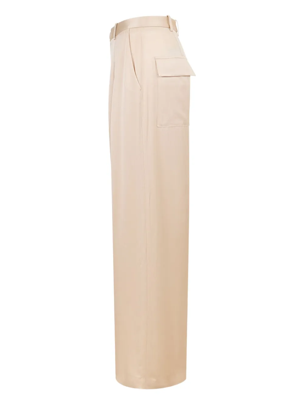 LAPOINTE Straight plooibroek - Beige