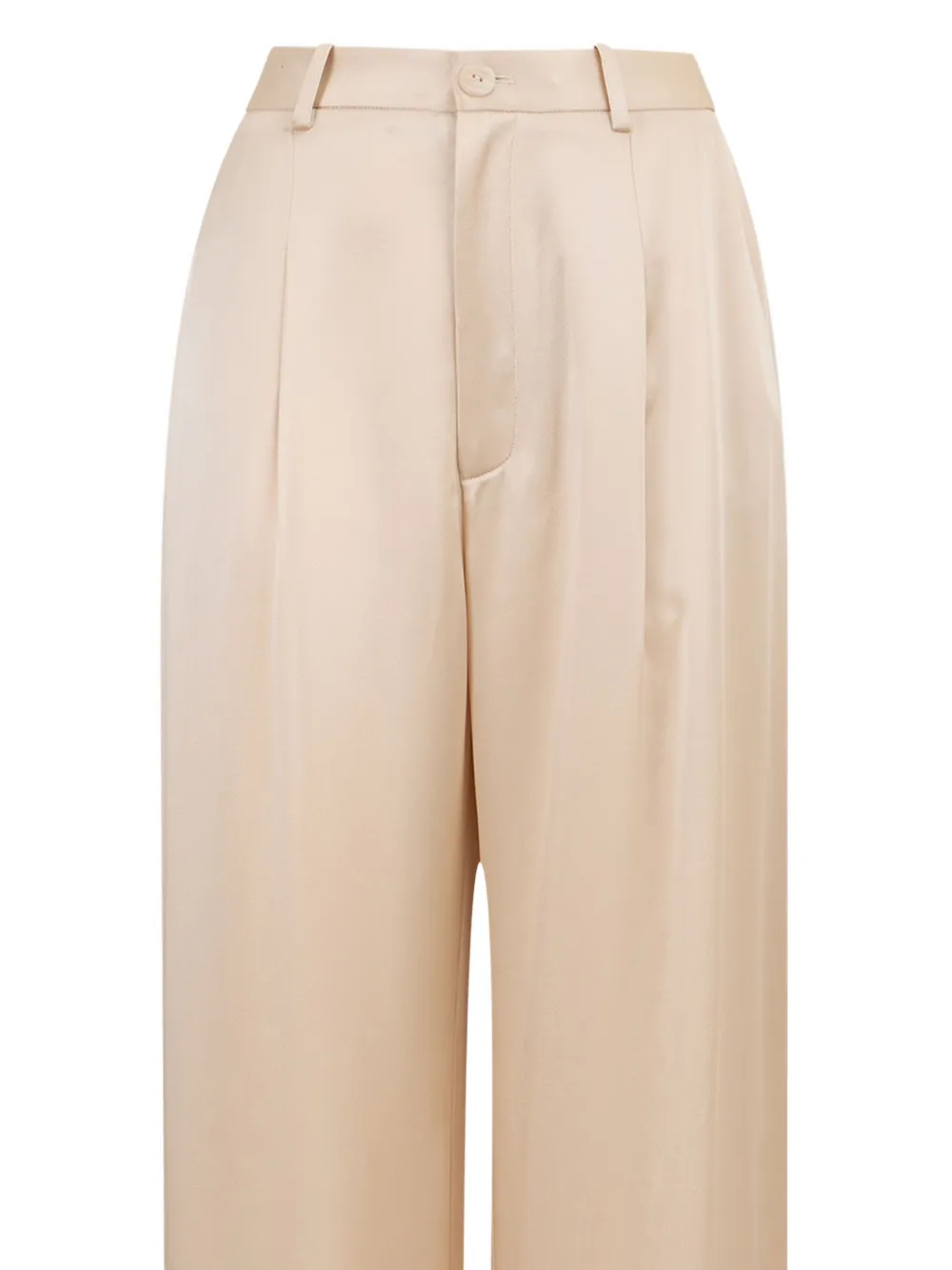 LAPOINTE Straight plooibroek Beige