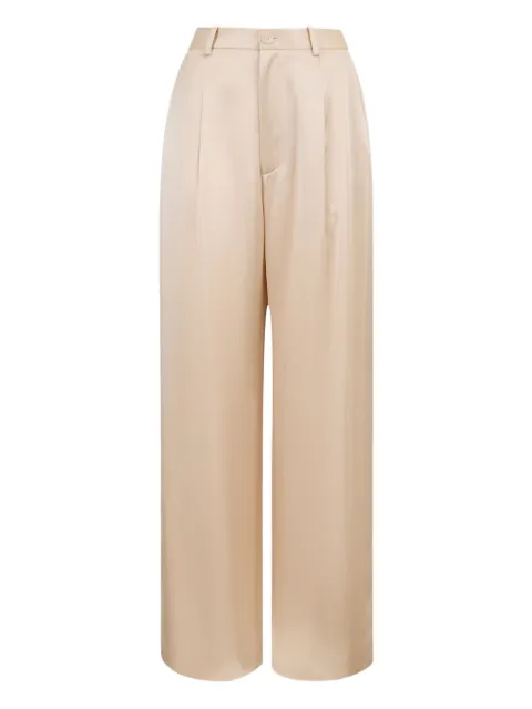 LAPOINTE pleated straight trousers