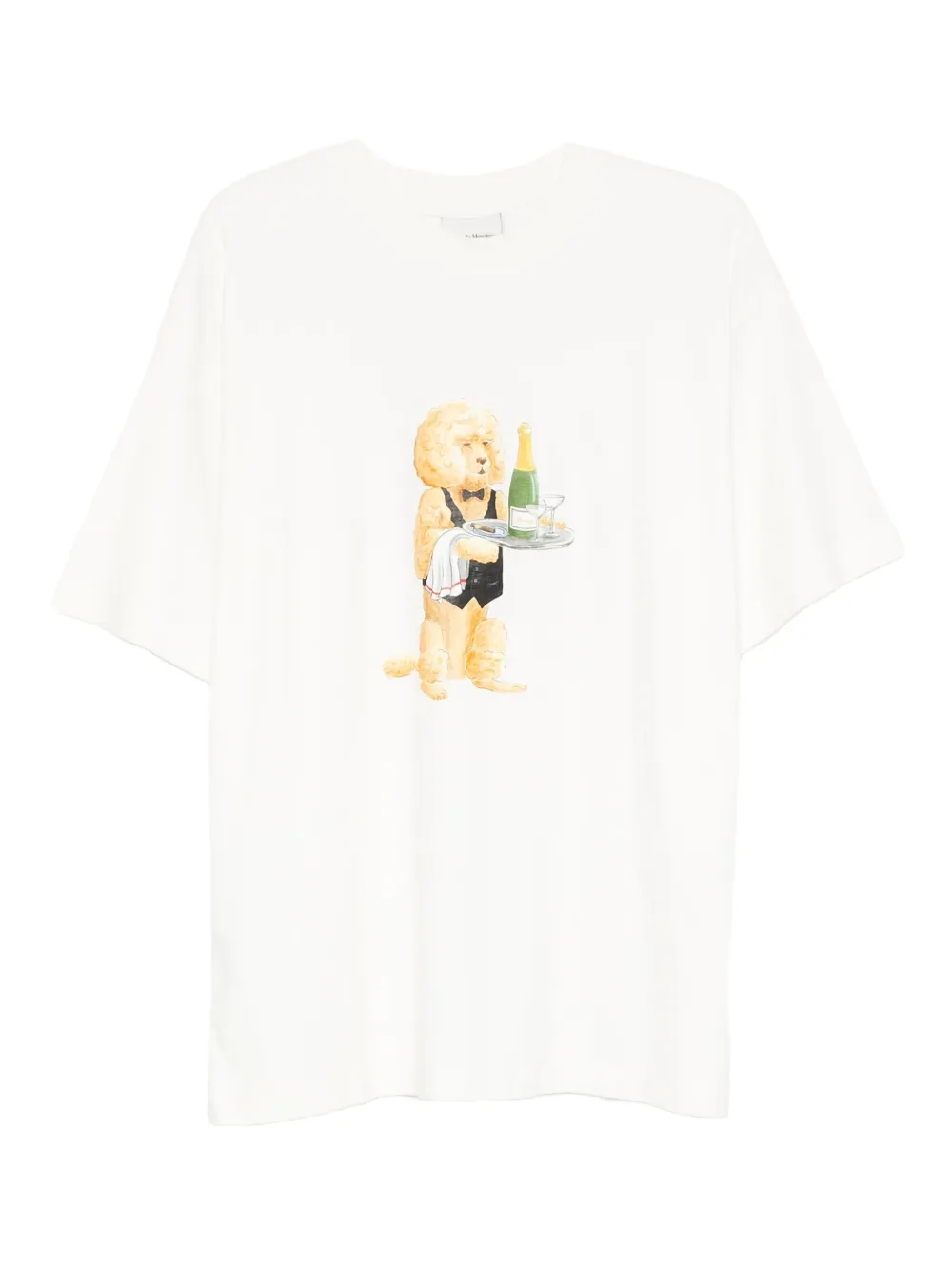Drôle De Monsieur dog-design T-shirt Beige