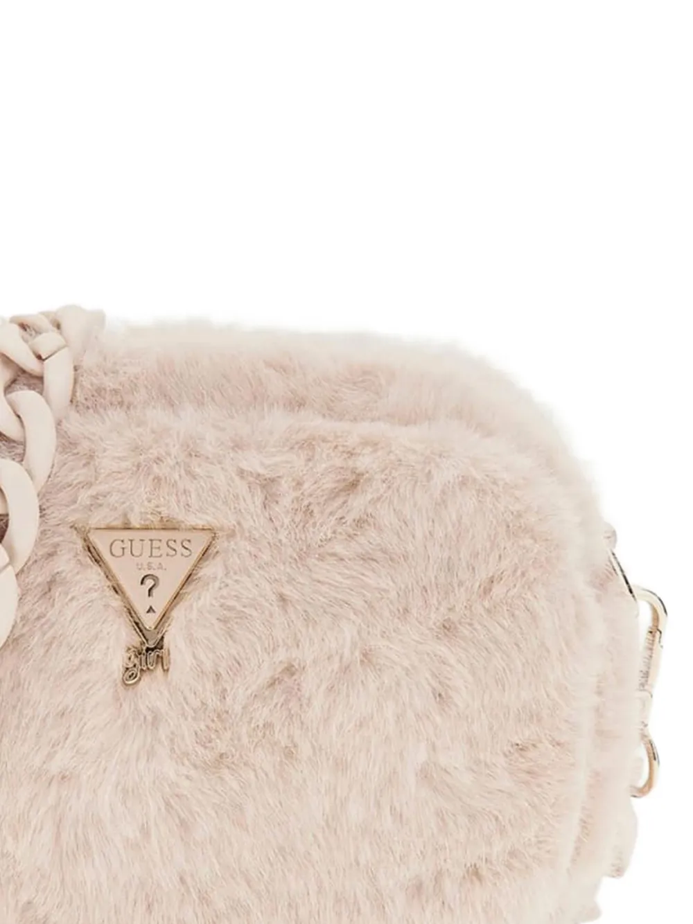 guess kids logo chain bag Beige
