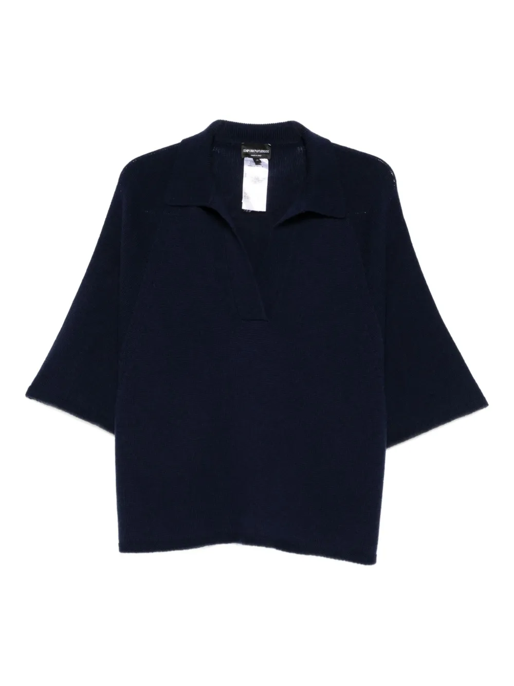 Emporio Armani polo-neck short-sleeve top | Blue | Image 1