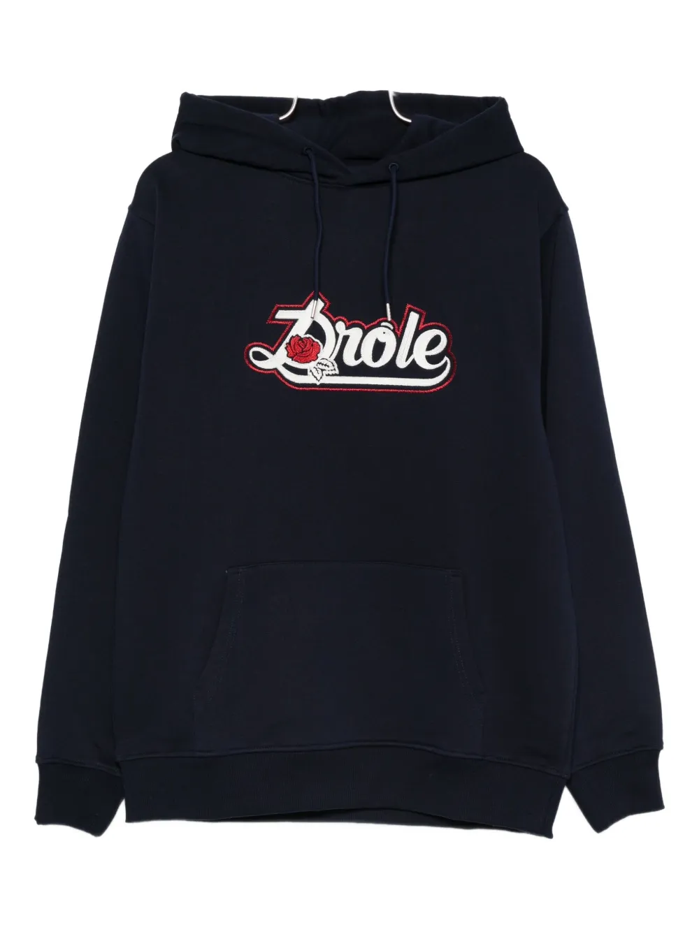 Drôle De Monsieur rose logo hoodie | Blue | Image 1