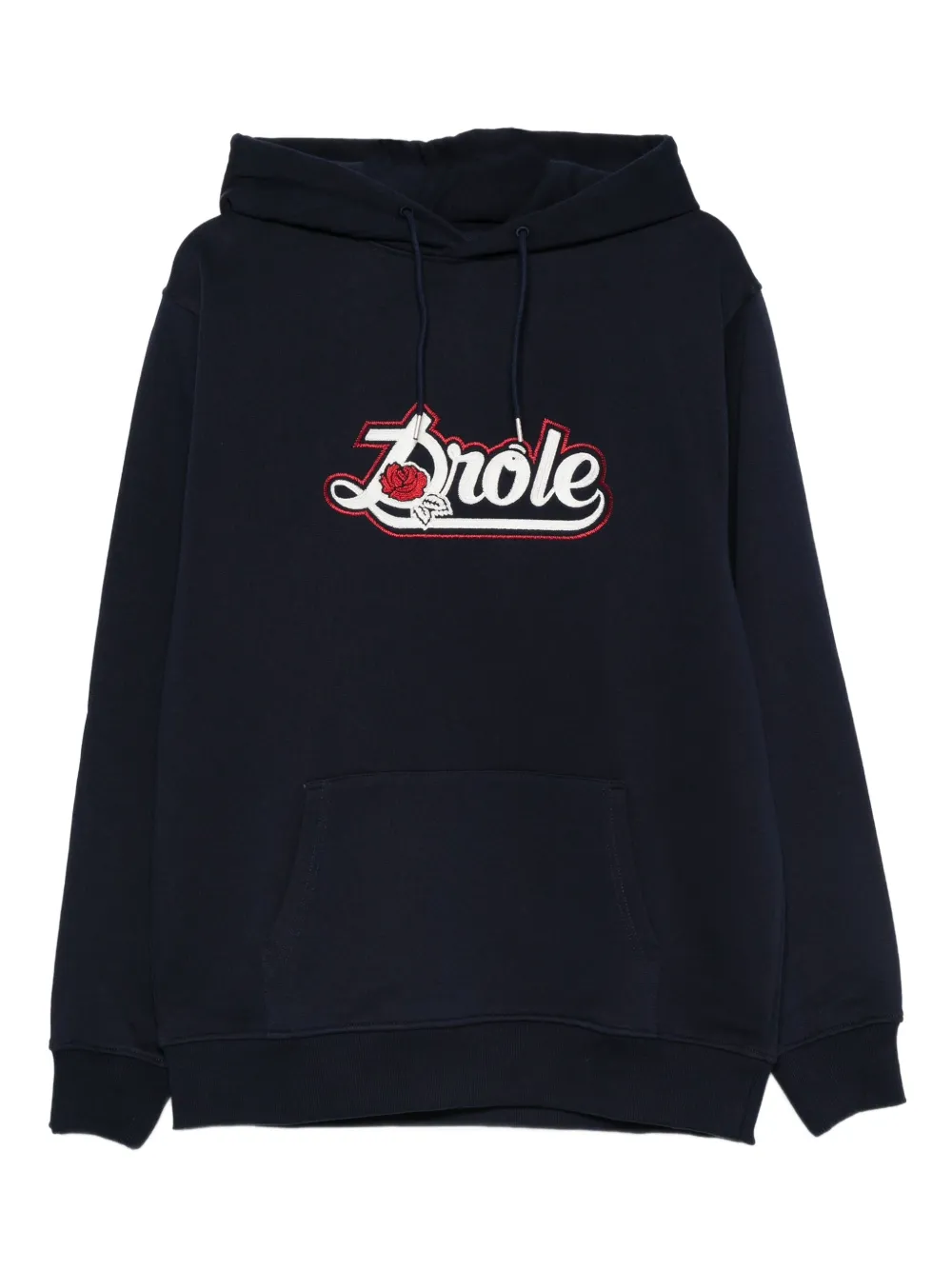 Drôle De Monsieur rose logo hoodie | Blue | Image 1