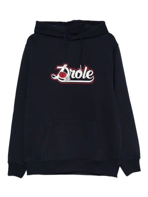 Drôle De Monsieur ローズ ロゴ パーカー | ブルー | FARFETCH JP