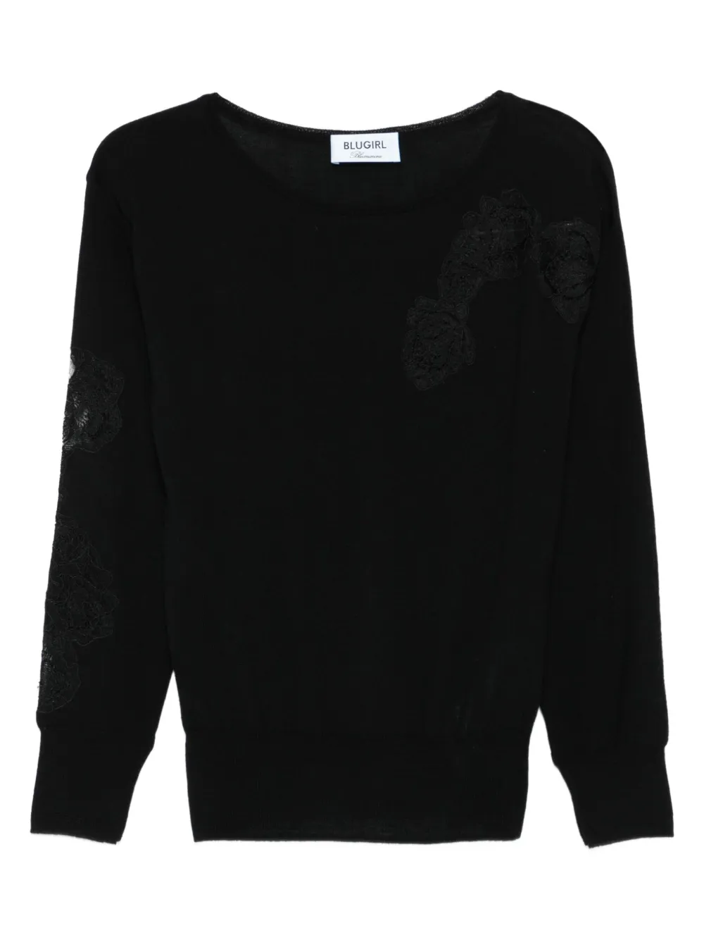 Blugirl lace-embellished knitwear | Black | Image 1