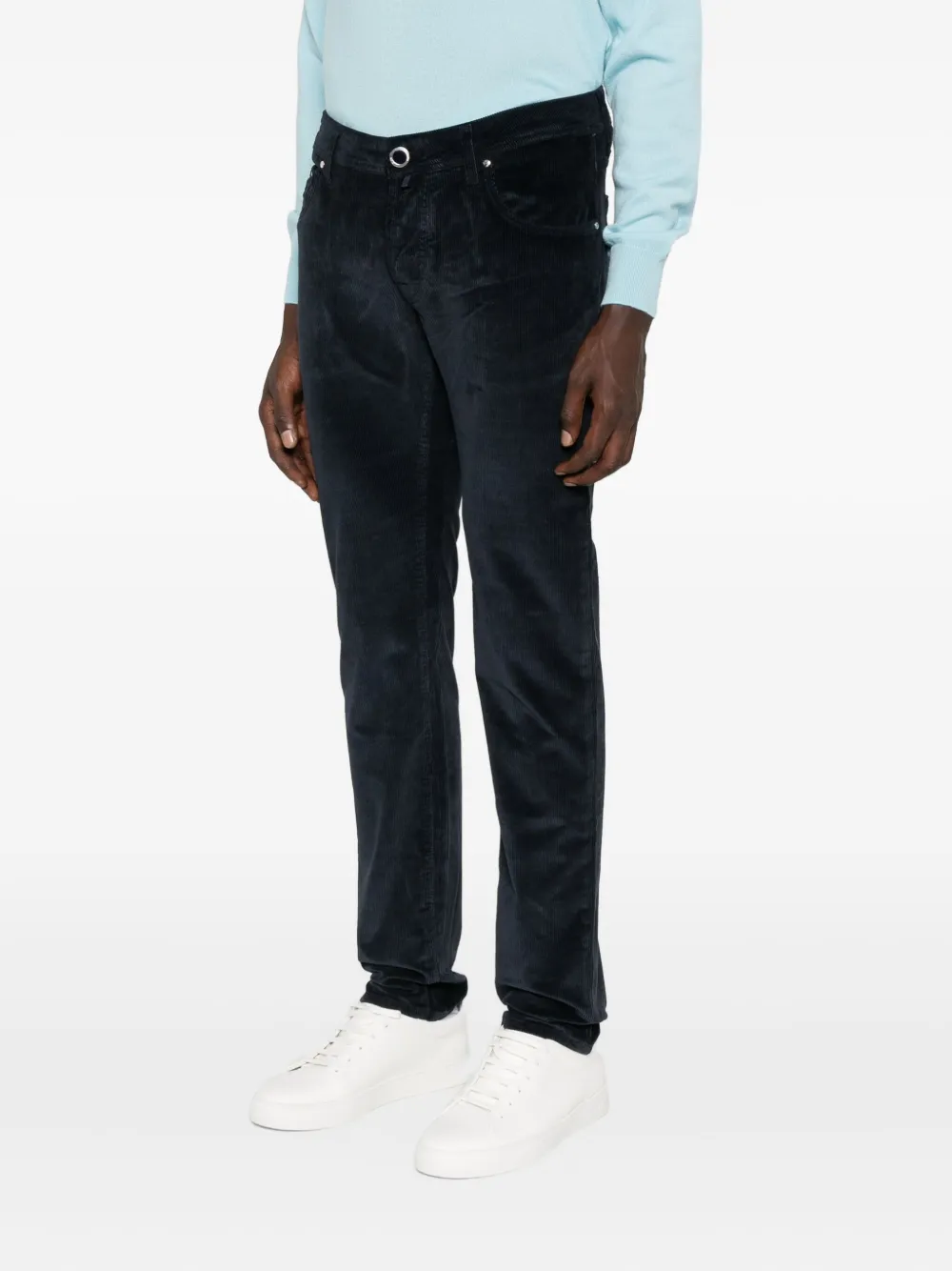 Jacob Cohen Corduroy Trousers In Blue