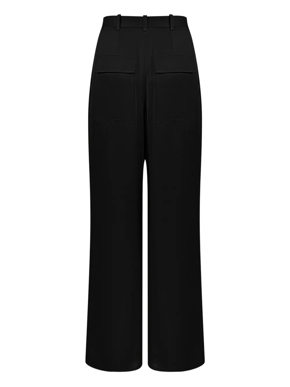 LAPOINTE Broek met geplooide voorkant Zwart