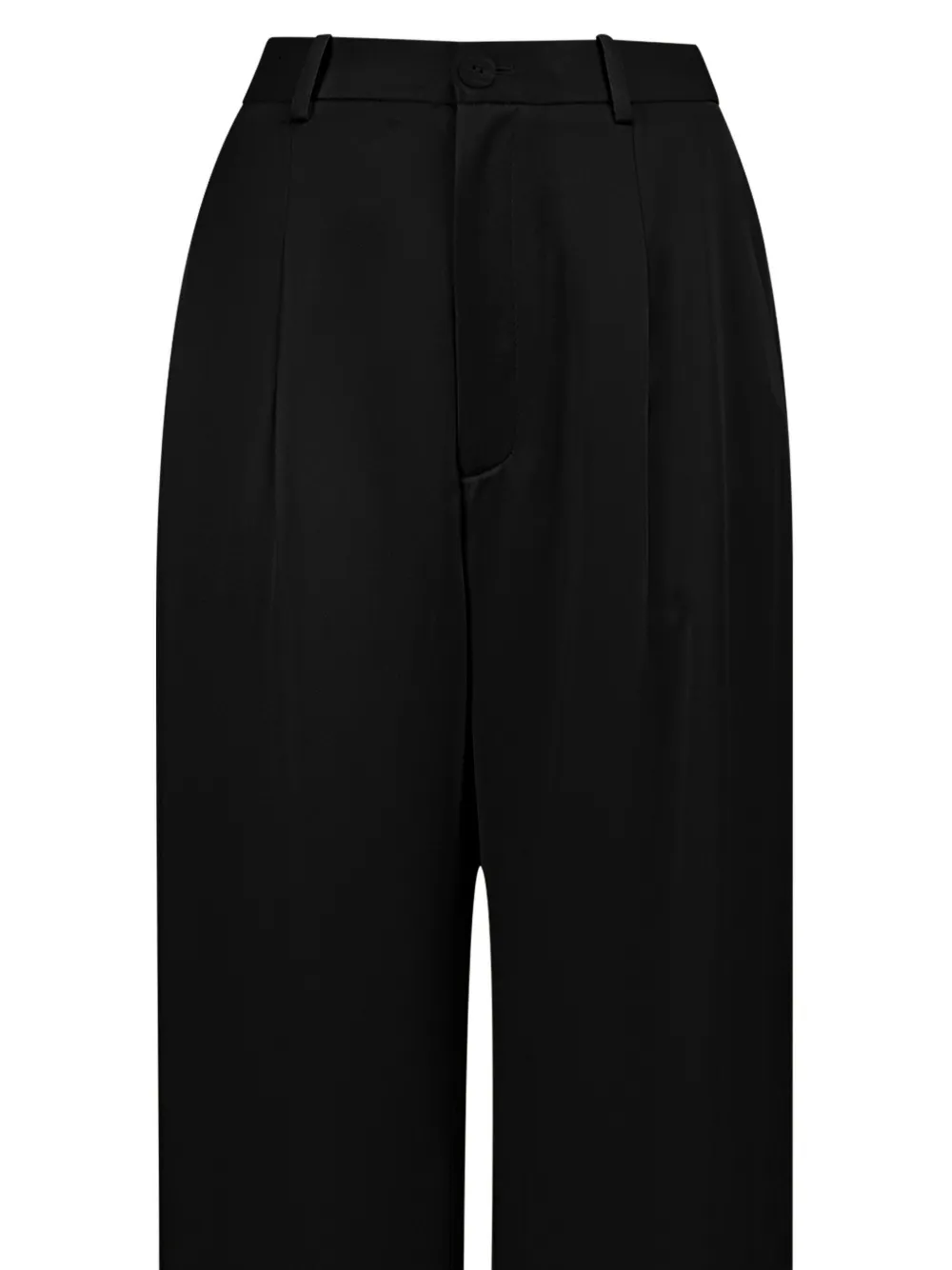 LAPOINTE Broek met geplooide voorkant Zwart