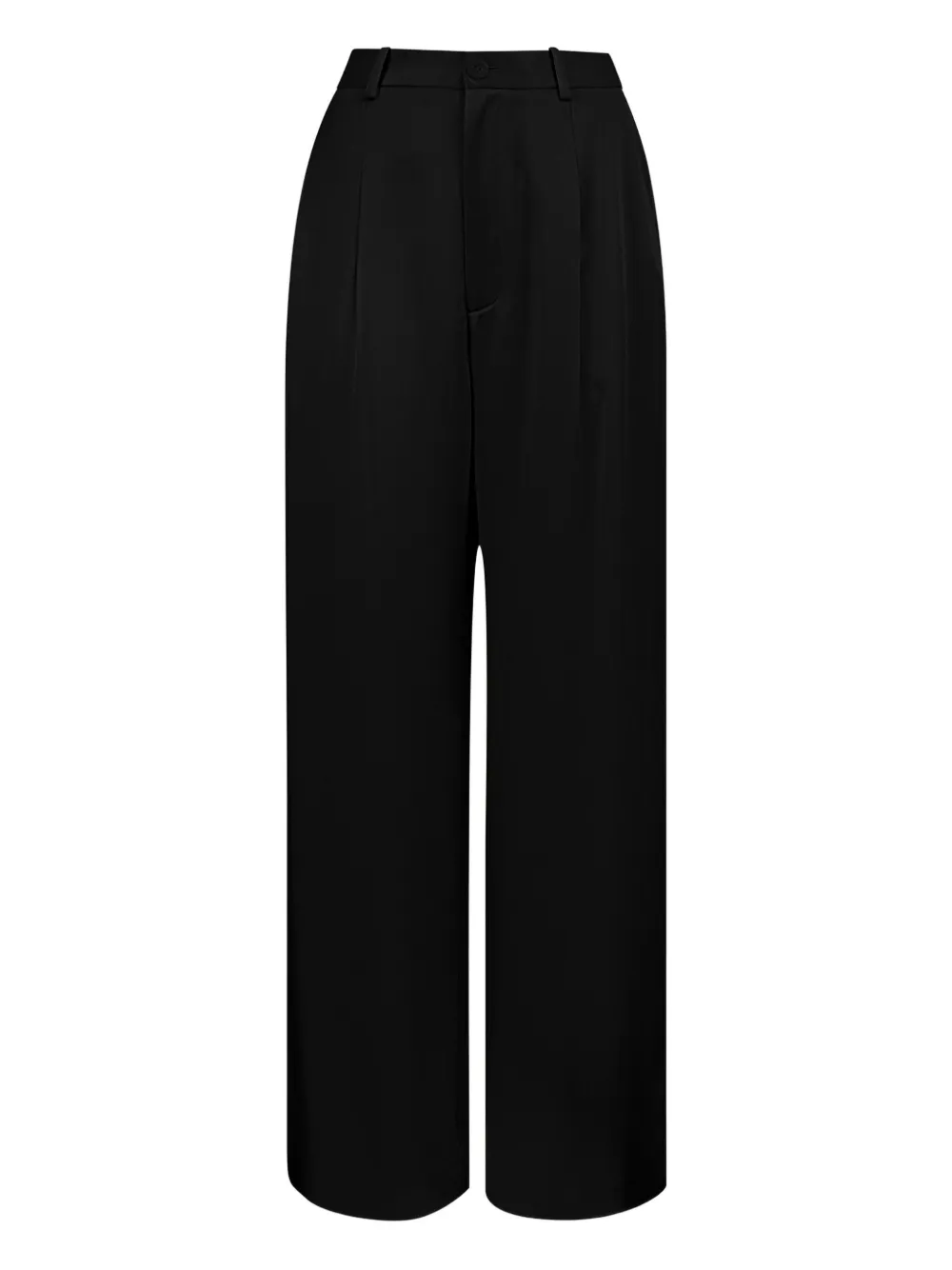 LAPOINTE Broek met geplooide voorkant Zwart