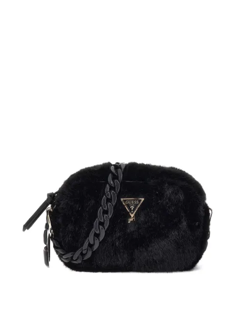 guess kids faux-fur chain bag