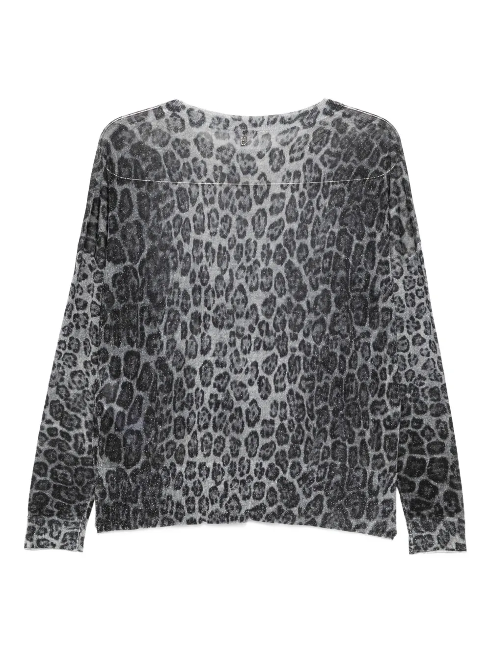 LIU JO leopard-print sweater Grijs