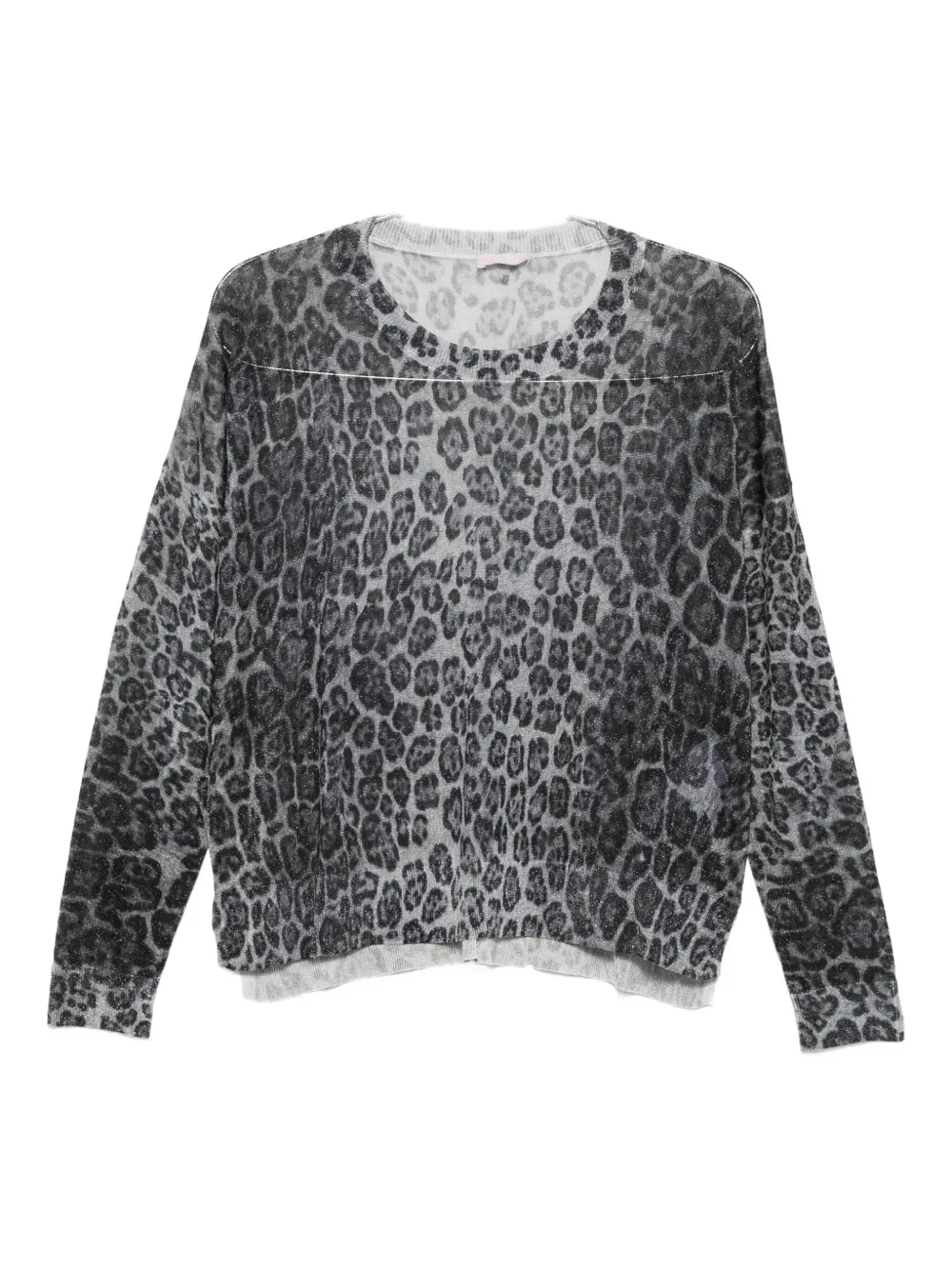 LIU JO leopard-print sweater Grijs