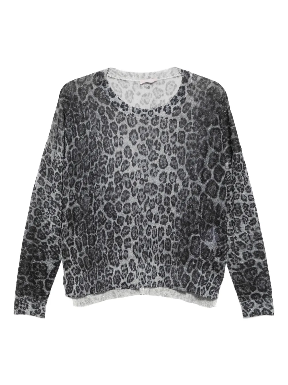 LIU JO leopard-print sweater | Grey | Image 1