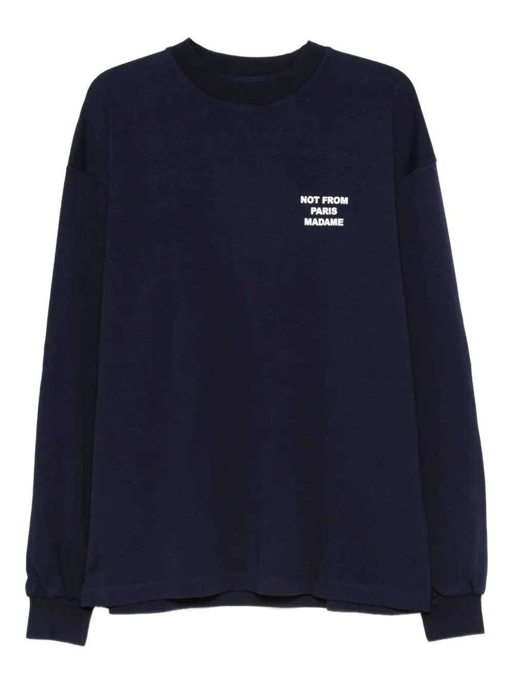 Drôle De Monsieur printed long-sleeve T-shirt | Blue | Image 1