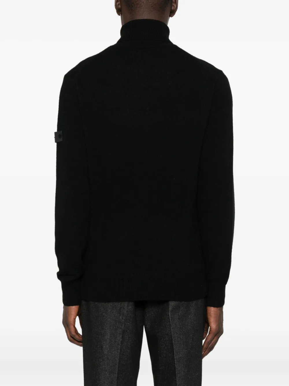 Peuterey Roll-neck Patch-pocket Sweater In Black