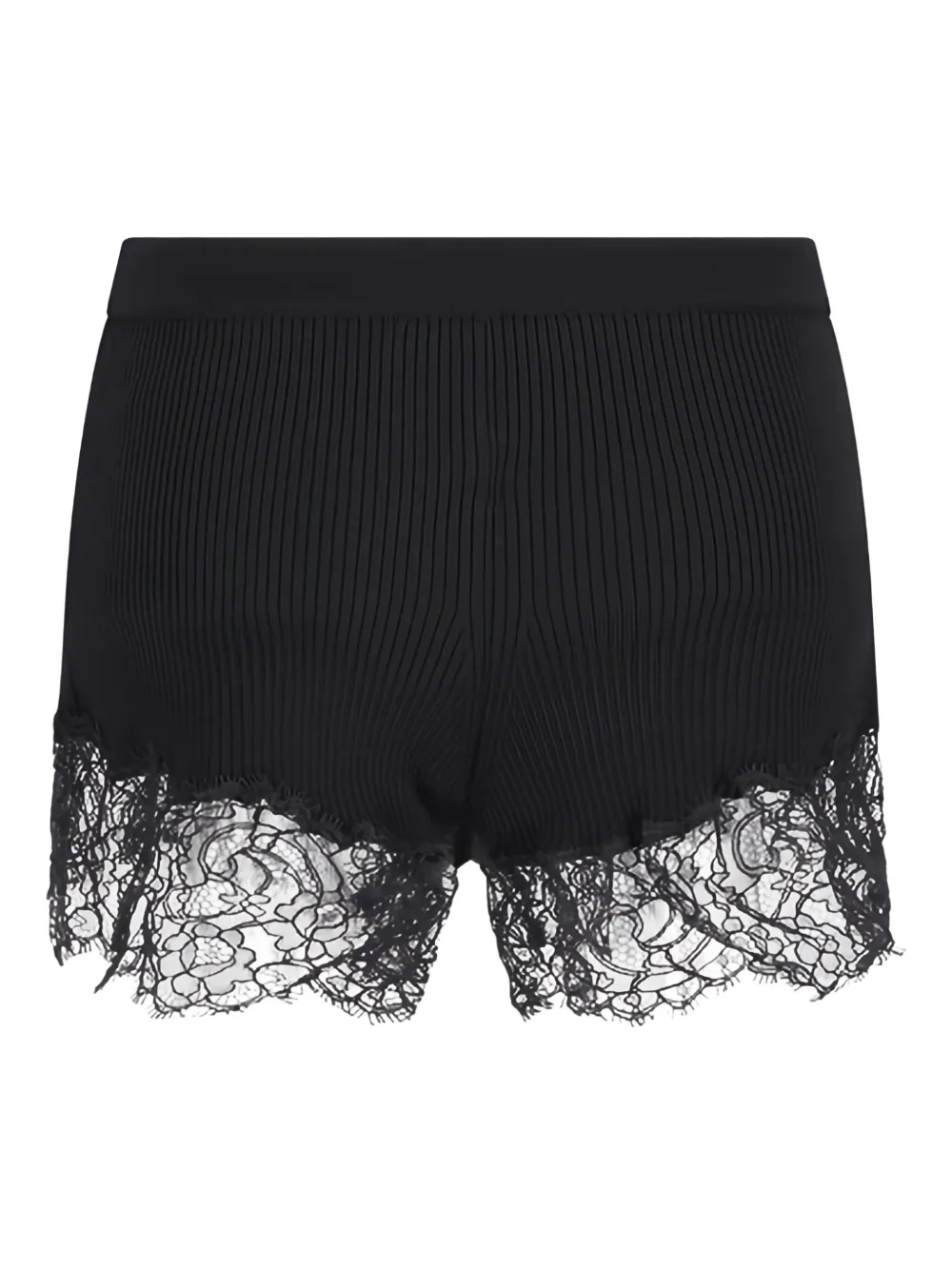 Blumarine ribbed lace-trimmed short shorts | Short Shorts | Image 2