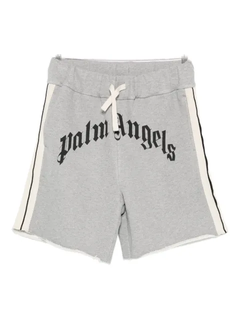 Palm Angels logo-print side-stripe shorts