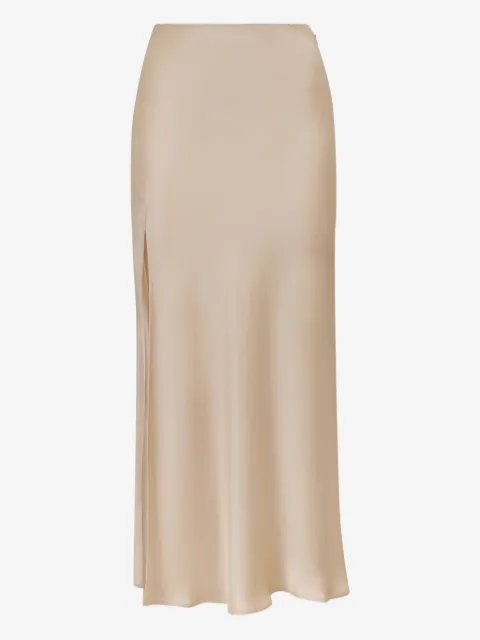 LAPOINTE flared midi straight skirt