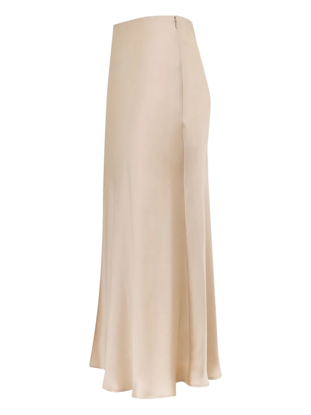 Lapointe Flared Midi Straight Skirt In Neutral